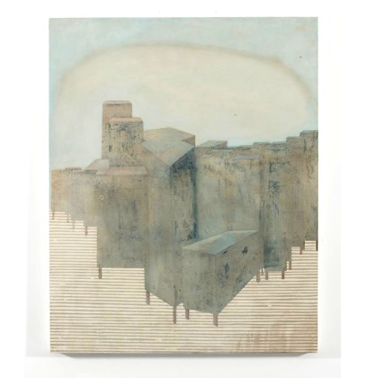 City on Stilts II, 122 x 153 cm, oil on canvas,  2008.